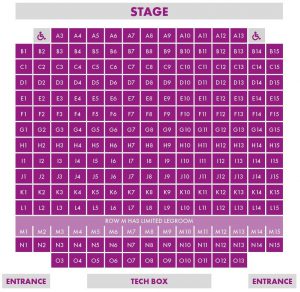 Century Theatre seating plan - click on the image to zoom in.