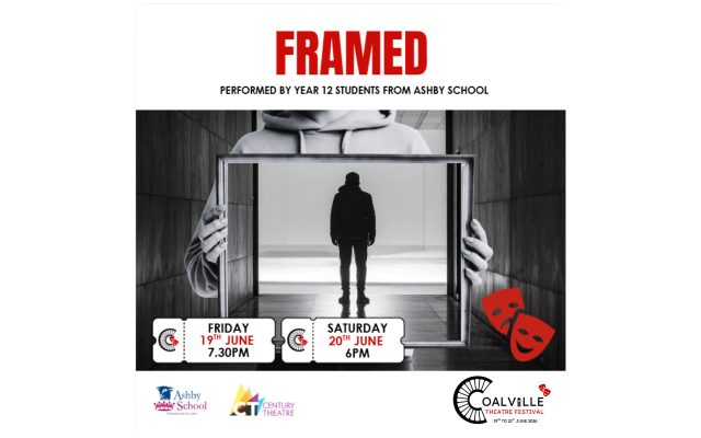 Body shot of person holding a frame which shows a picture of a person's silhouette.